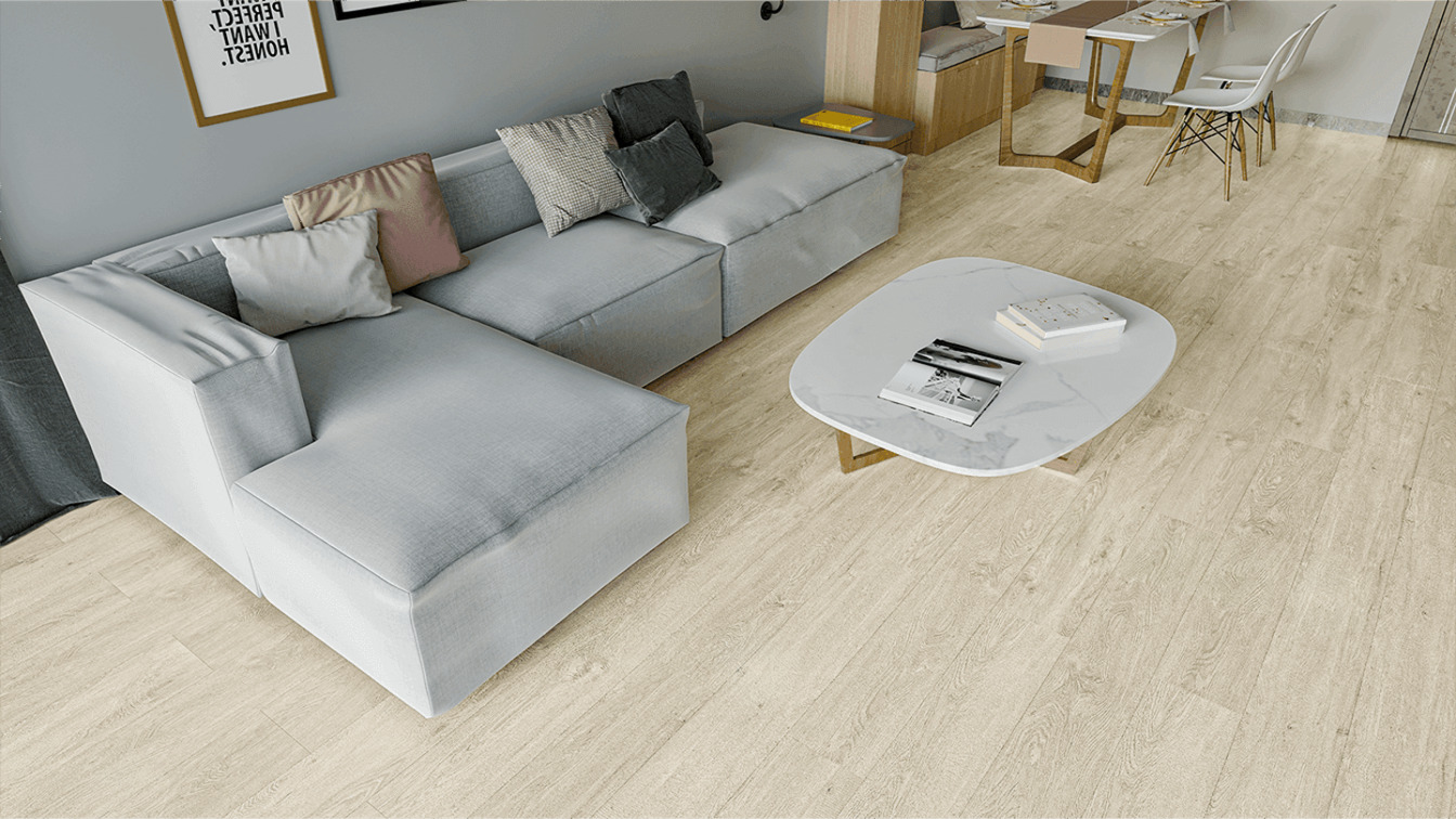 Кварцвиниловая плитка Alpine Floor клеевая Liberty Loose Lay Сонома ECO 23-6 1227×187×5 фото в интерьере